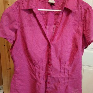 SONOMA PINK BUTTON UP